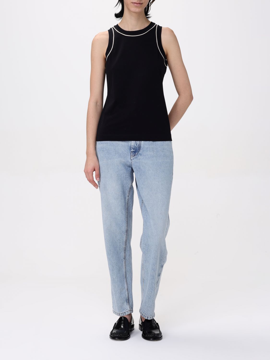 BRUNELLO CUCINELLI TOP: Top woman Brunello Cucinelli, Black - Img 2