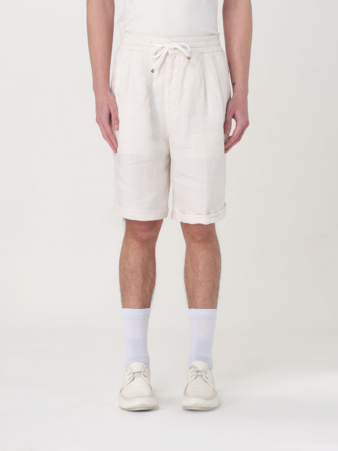 BRUNELLO CUCINELLI SHORT: Short men Brunello Cucinelli, White - Img 1