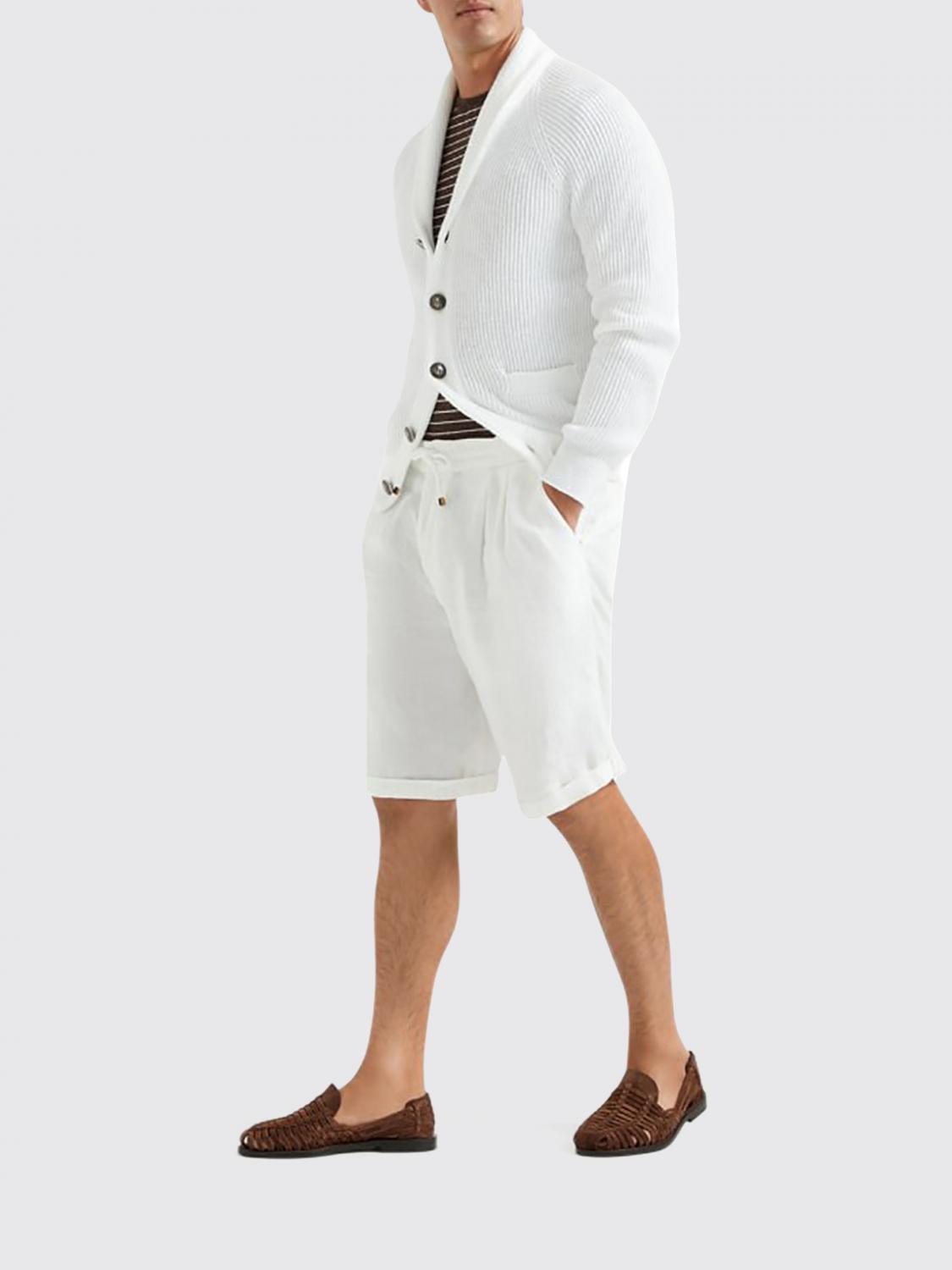 BRUNELLO CUCINELLI SHORTS: Short men Brunello Cucinelli, White 1 - Img 2