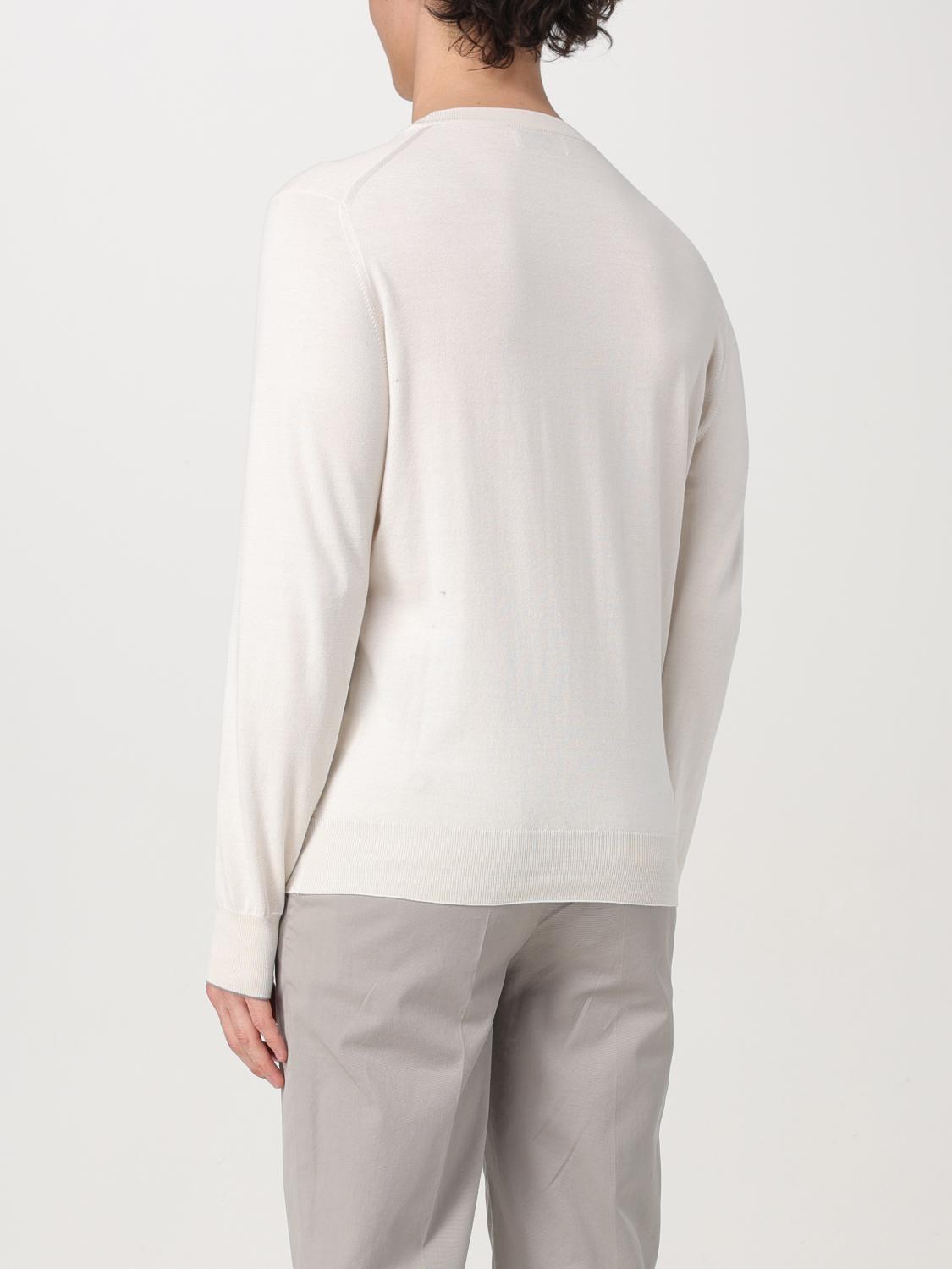 BRUNELLO CUCINELLI MAGLIA: Maglia a girocollo basic in cotone Brunello Cucinelli, Bianco - Img 3