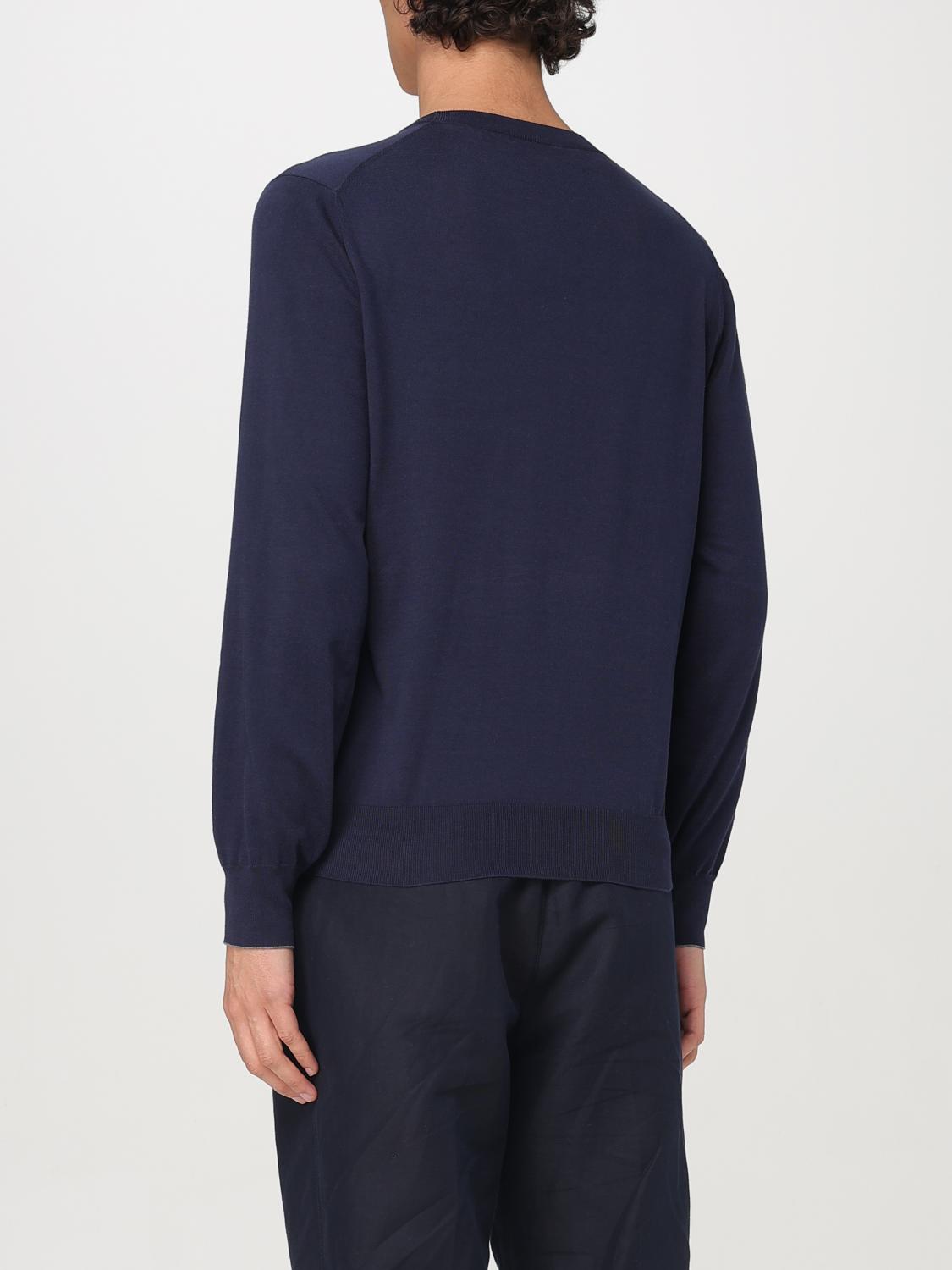 BRUNELLO CUCINELLI SWEATER: Cardigan men Brunello Cucinelli, Blue - Img 3