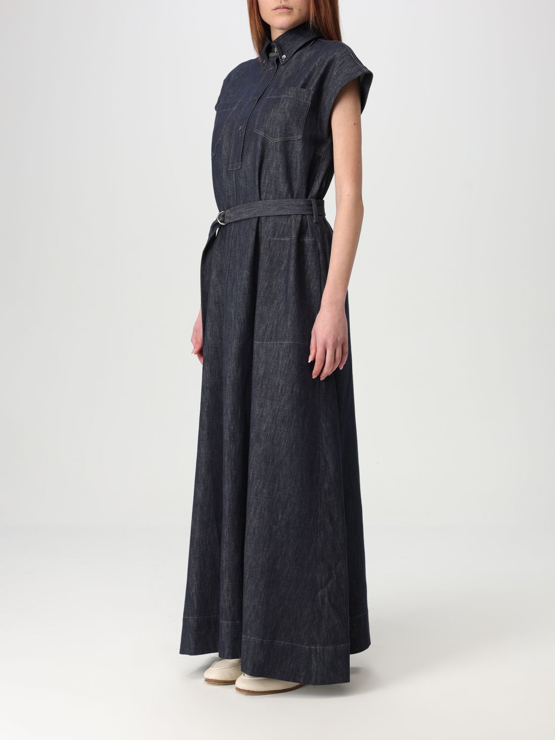 BRUNELLO CUCINELLI DRESS: Dress woman Brunello Cucinelli, Blue - Img 3