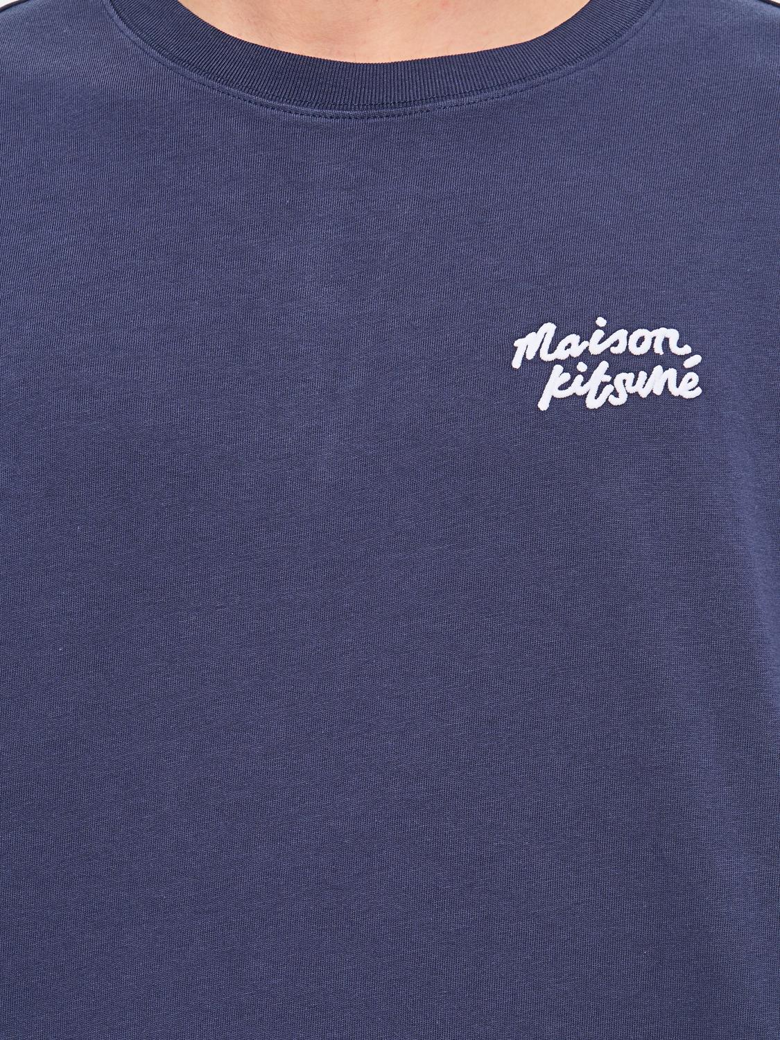 MAISON KITSUNÉ T-SHIRT: T-shirt men Maison KitsunÉ, Blue - Img 4