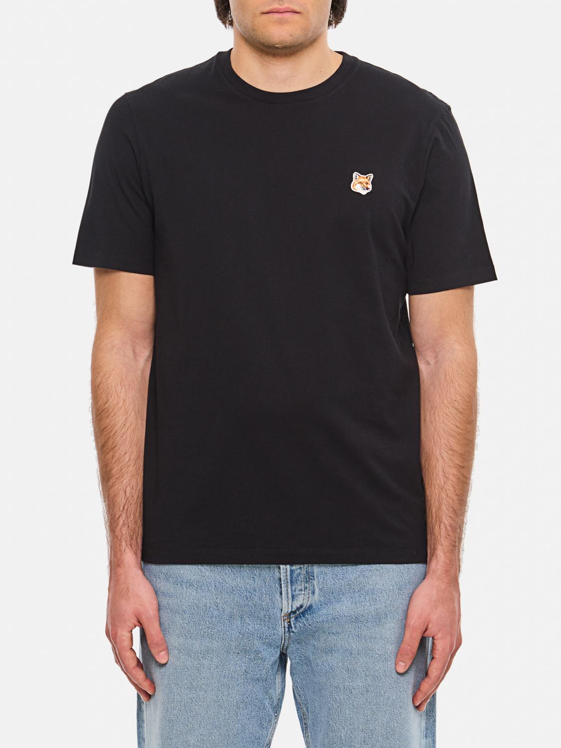 MAISON KITSUNÉ T-SHIRT: T-shirt men Maison KitsunÉ, Black - Img 1