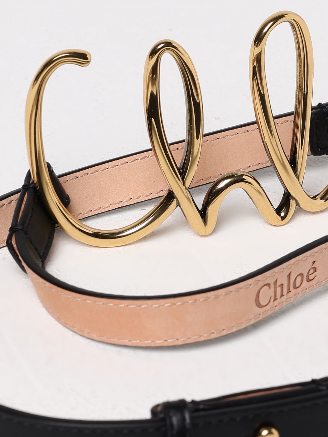 CHLOÉ BELT: Belt woman ChloÉ, Black - Img 2