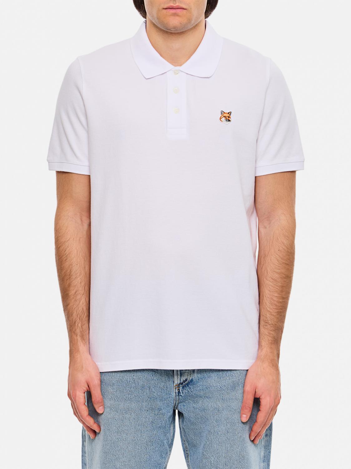 MAISON KITSUNÉ POLO SHIRT: T-shirt men Maison KitsunÉ, White - Img 1