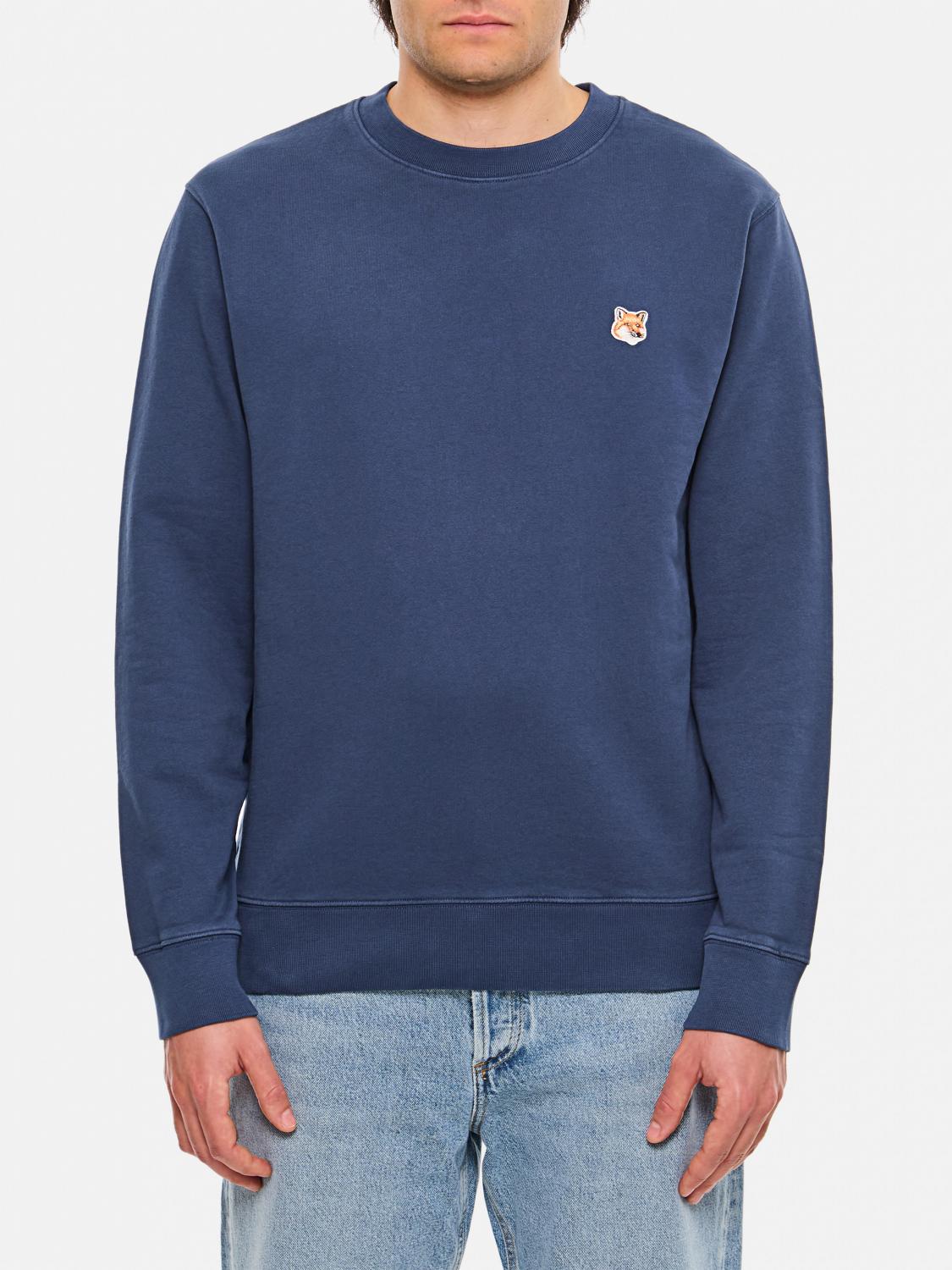 MAISON KITSUNÉ SWEATSHIRT: Sweatshirt herren Maison KitsunÉ, Blau - Img 1