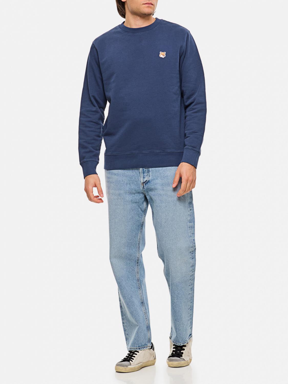 MAISON KITSUNÉ SWEATSHIRT: Sweatshirt herren Maison KitsunÉ, Blau - Img 2