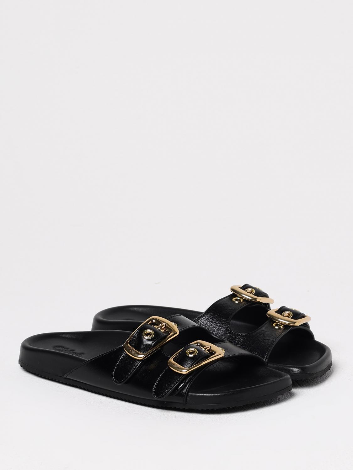 CHLOÉ FLAT SANDALS: Flat sandals woman ChloÉ, Black - Img 2