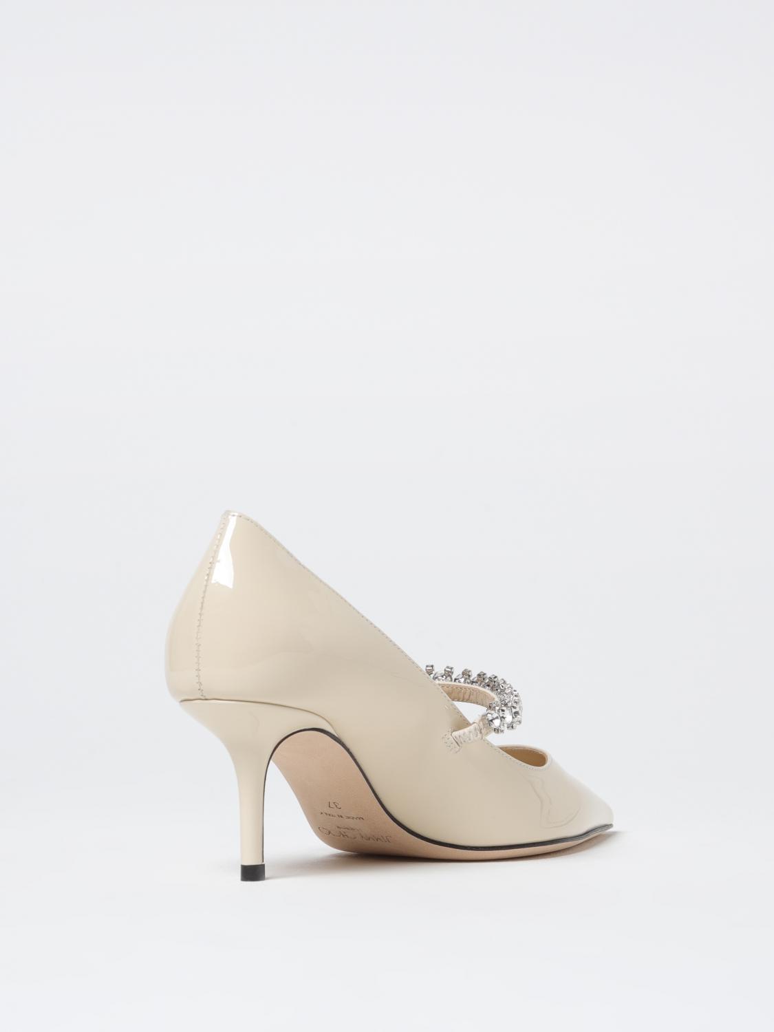 JIMMY CHOO PUMPS: Bing Pumps aus Lackleder mit Kristallen Jimmy Choo, Weiß - Img 3