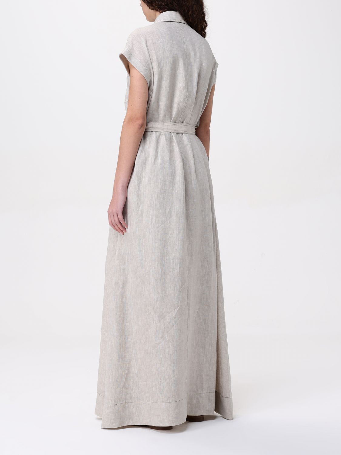 BRUNELLO CUCINELLI DRESS: Dress woman Brunello Cucinelli, Beige - Img 2