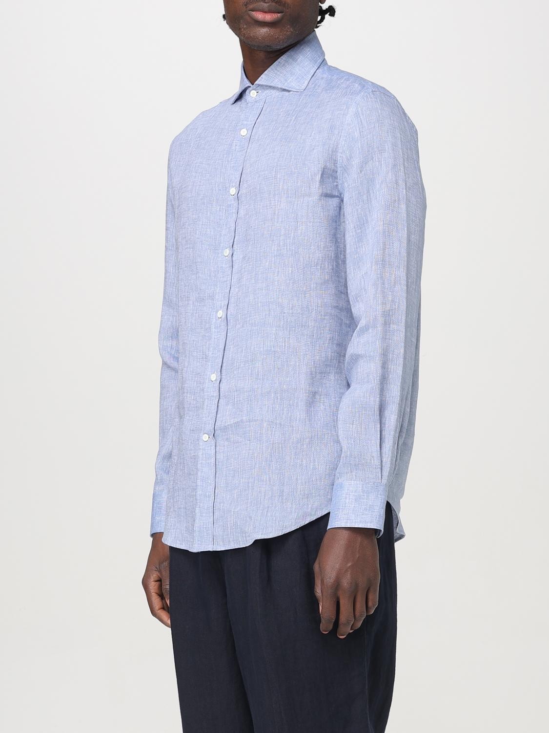 BRUNELLO CUCINELLI CHEMISE: Chemise homme Brunello Cucinelli, Bleu - Img 4