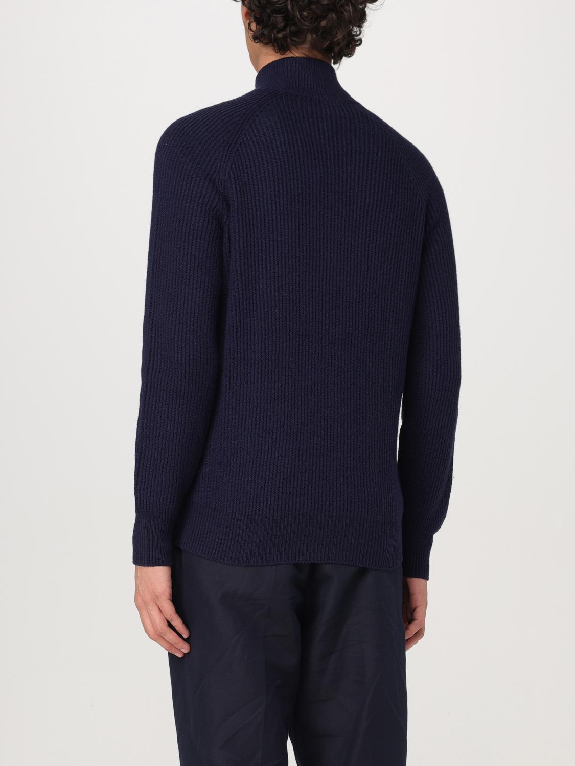 BRUNELLO CUCINELLI CARDIGAN: Cardigan con zip Brunello Cucinelli in cotone, Blue - Img 3