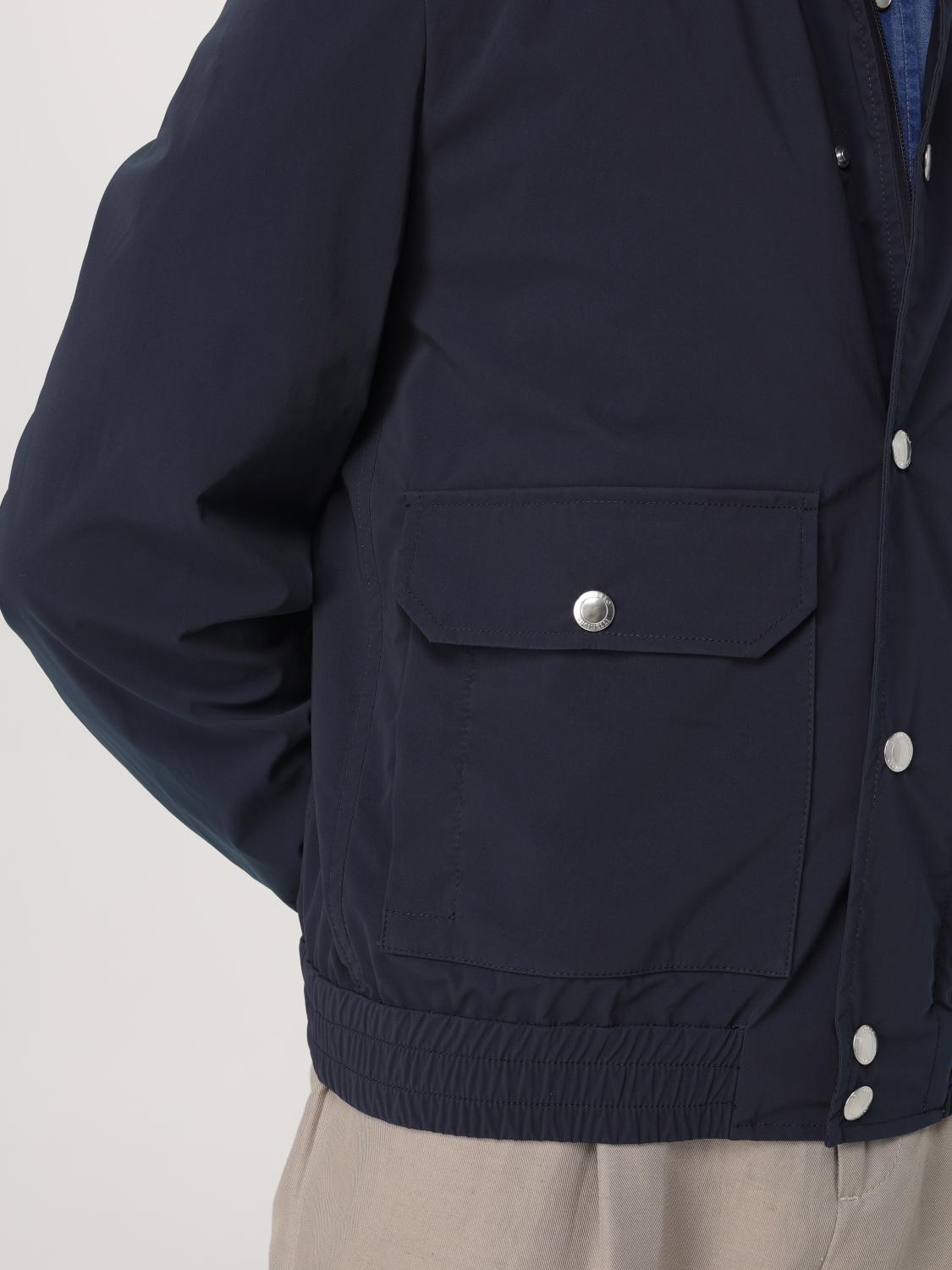 BRUNELLO CUCINELLI GIACCA: Giacca water repellent Brunello Cucinelli in cotone, Blue - Img 5