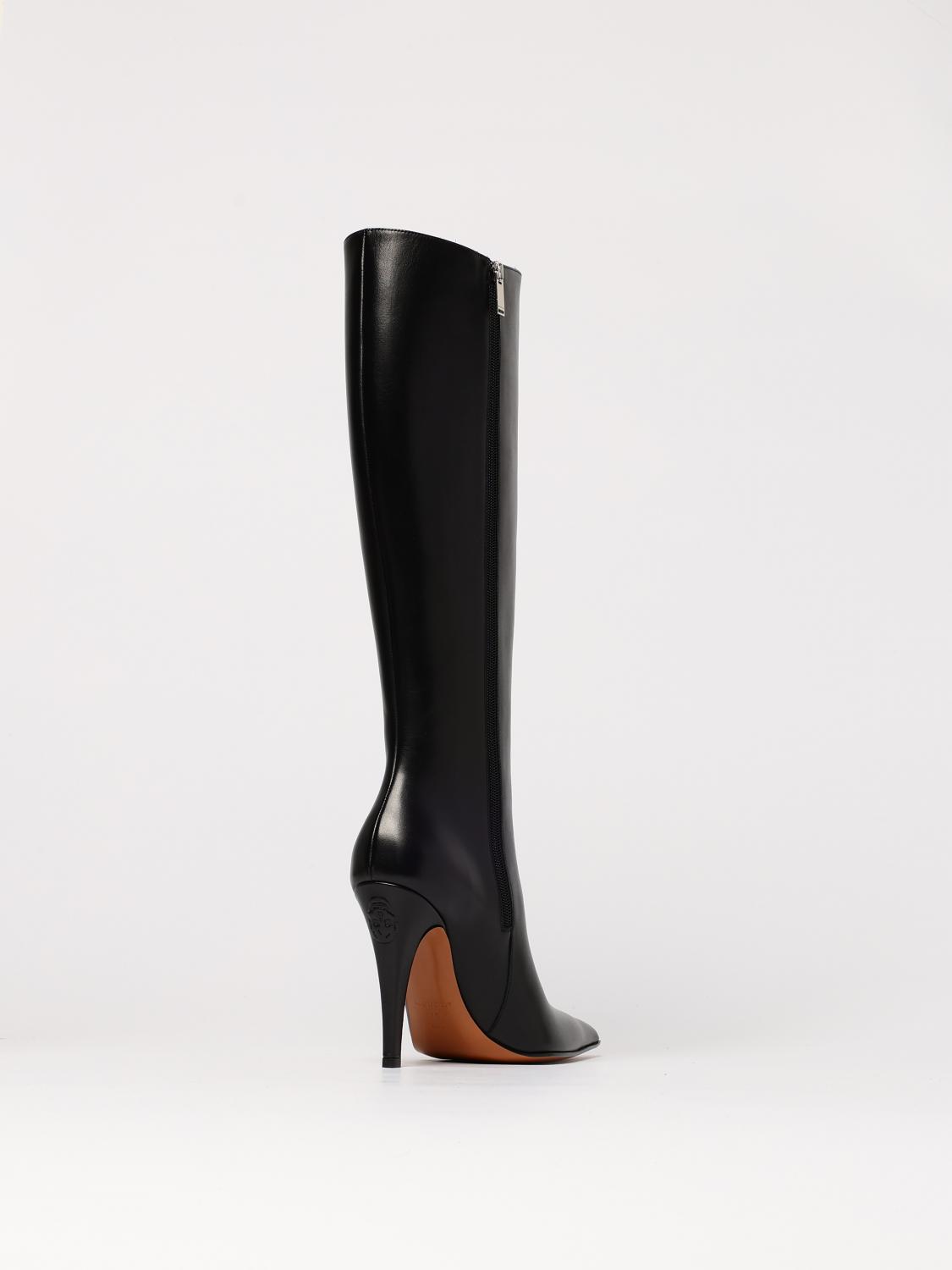 MCQUEEN STIEFEL: Stiefel damen McQueen, Schwarz - Img 3