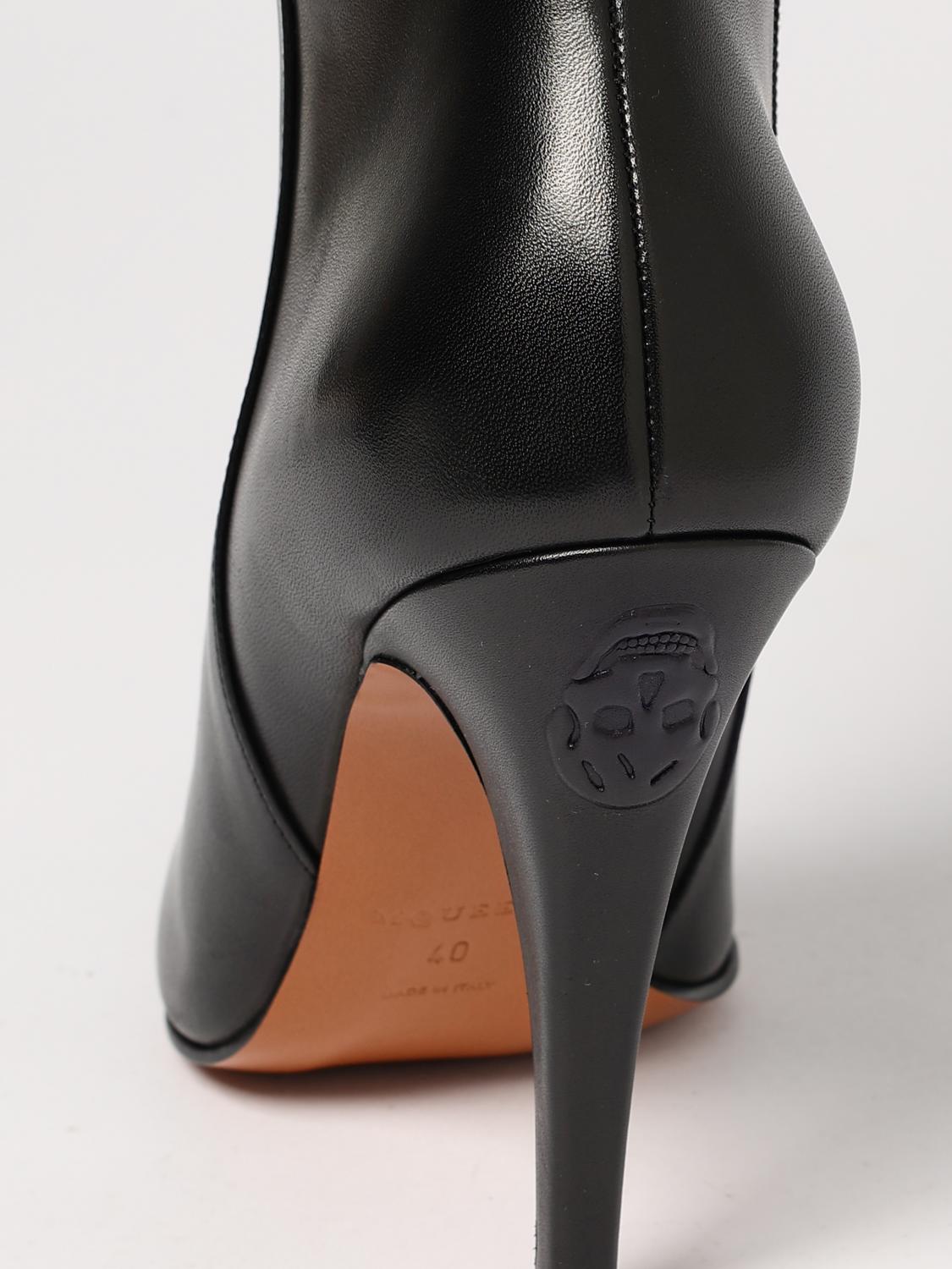 MCQUEEN STIEFEL: Stiefel damen McQueen, Schwarz - Img 4