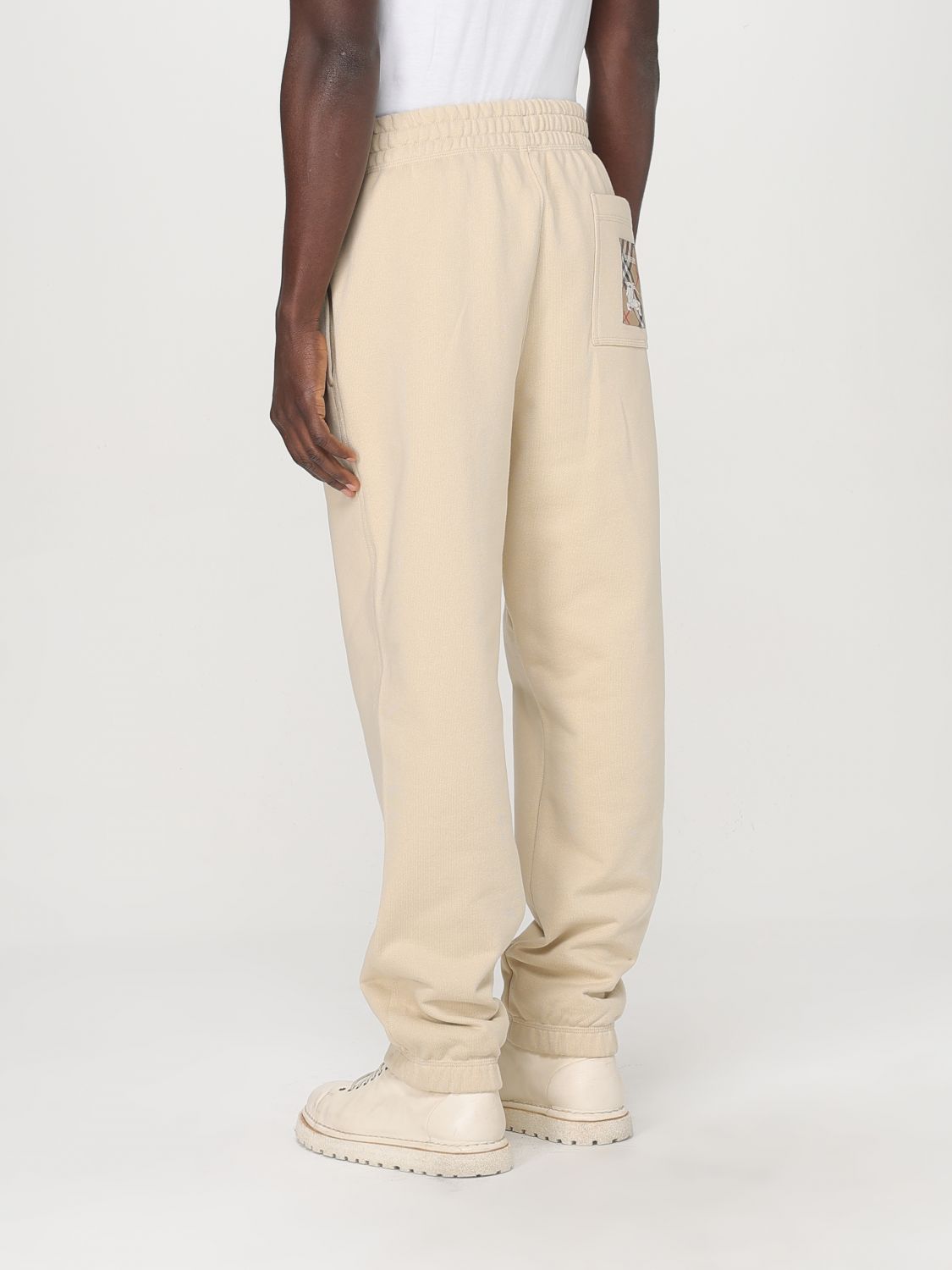 BURBERRY PANTS: Pants men Burberry, Beige - Img 2