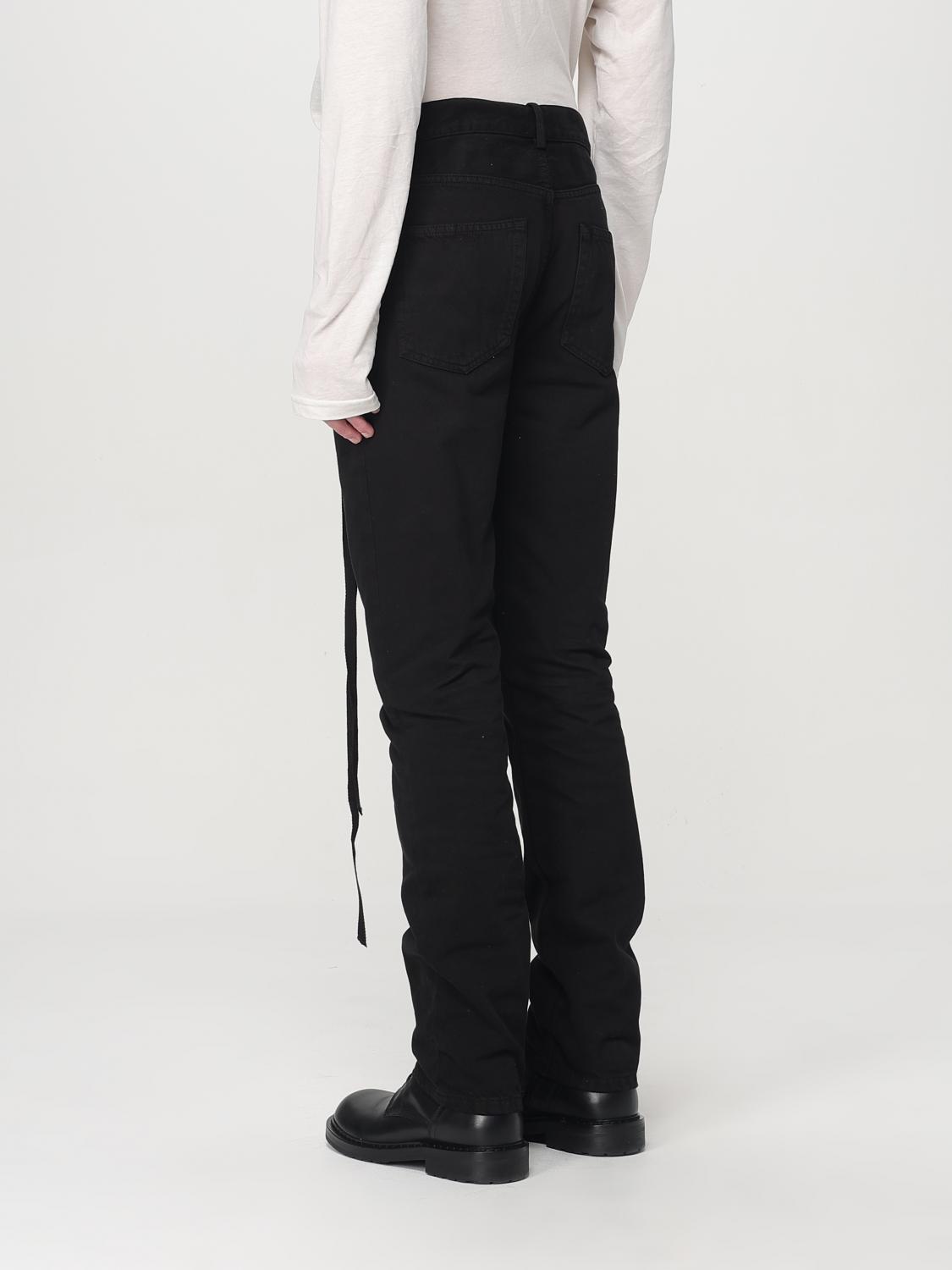 ANN DEMEULEMEESTER JEANS: Jeans hombre Ann Demeulemeester, Negro - Img 3