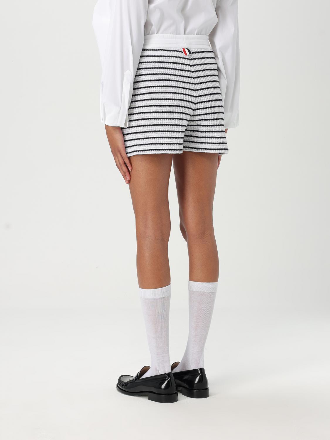 THOM BROWNE PANTALONCINO: Shorts in cotone a righe Thom Browne, Fantasia - Img 3