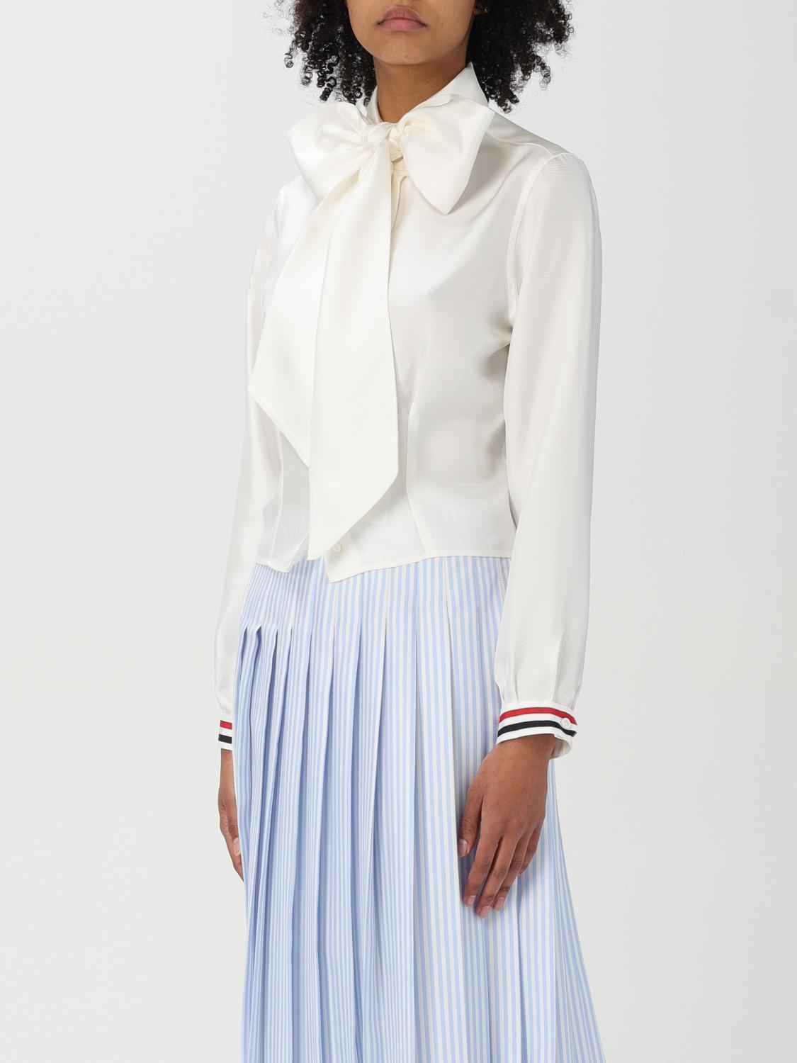 THOM BROWNE TOP: Top woman Thom Browne, White - Img 4