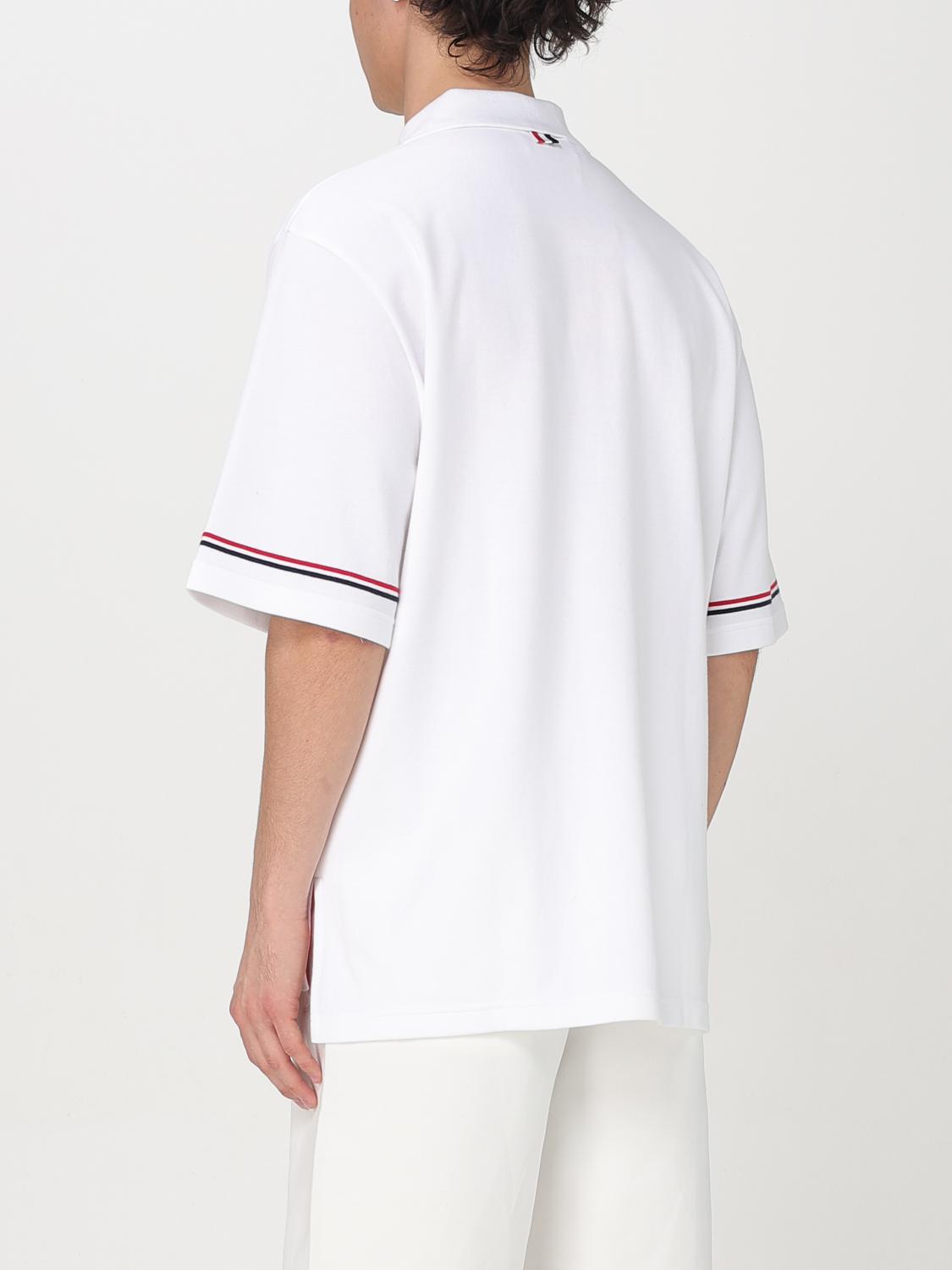 THOM BROWNE POLO SHIRT: Polo shirt men Thom Browne, White - Img 3