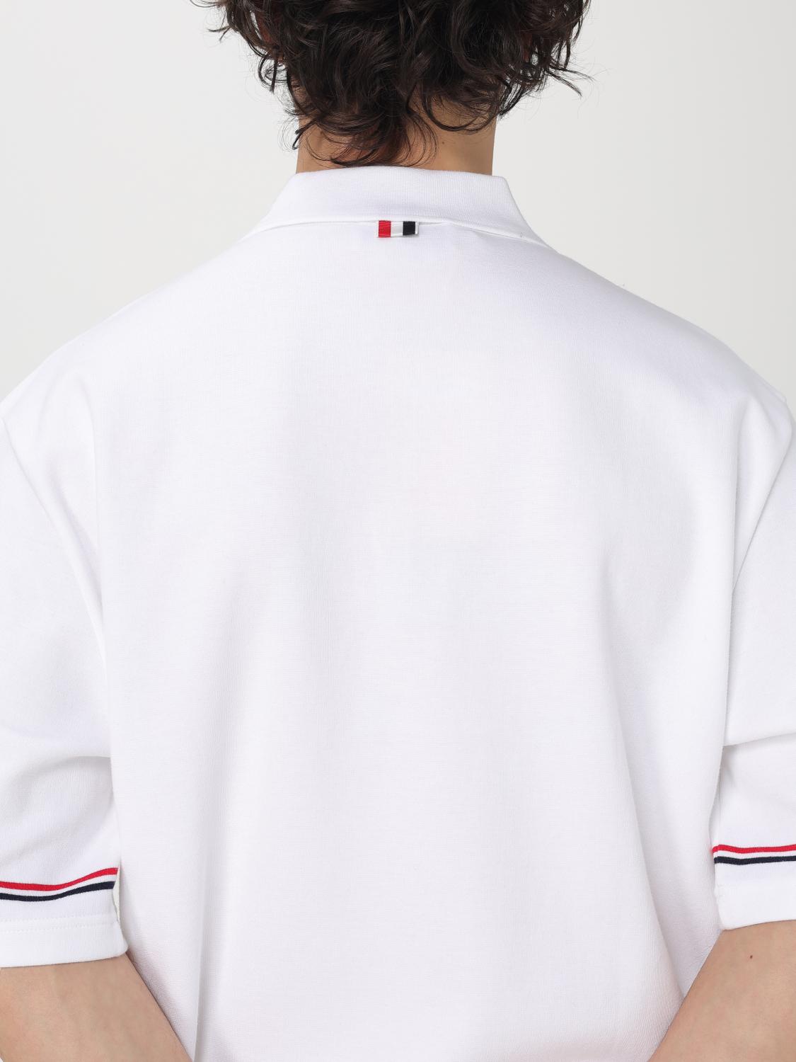 THOM BROWNE POLO SHIRT: Polo shirt men Thom Browne, White - Img 5