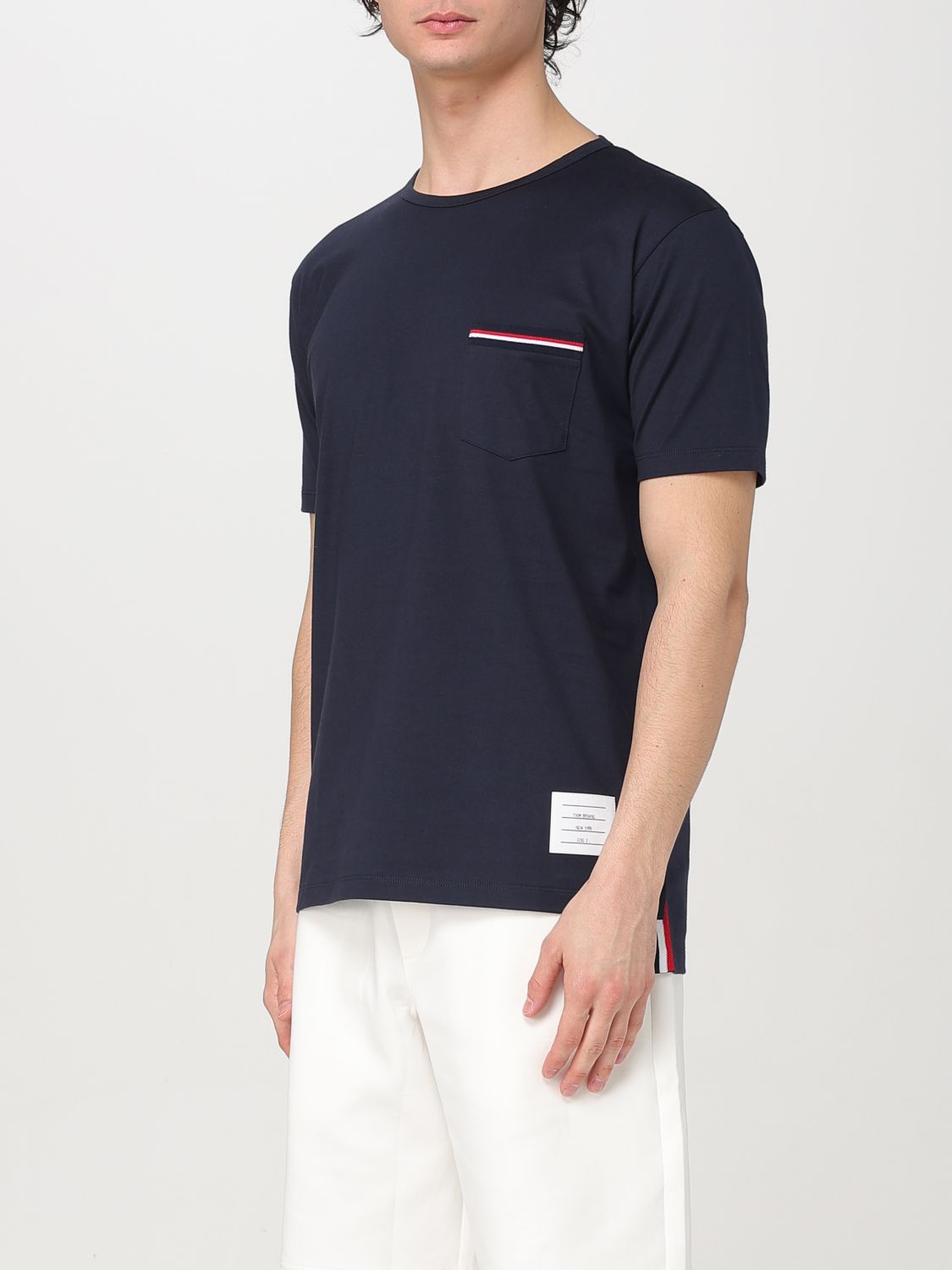 THOM BROWNE T-SHIRT: T-shirt men Thom Browne, Blue - Img 4