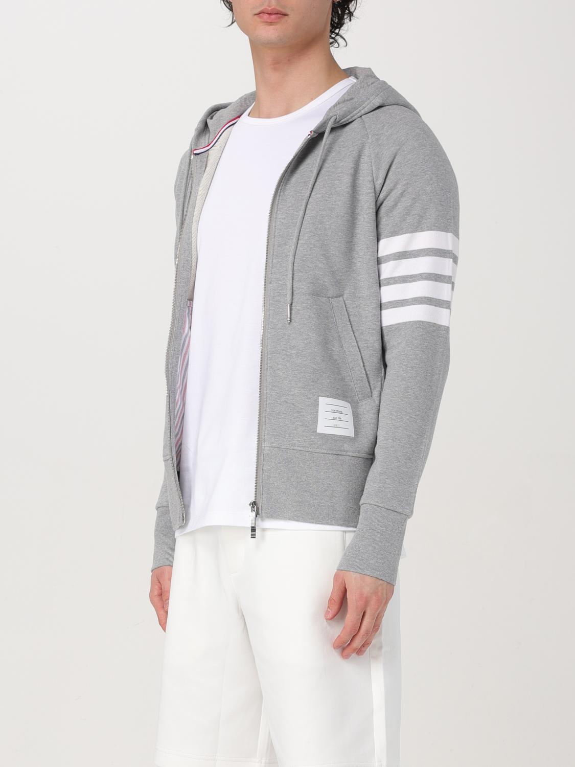 THOM BROWNE SWEATSHIRT: Sweatshirt men Thom Browne, Grey - Img 4