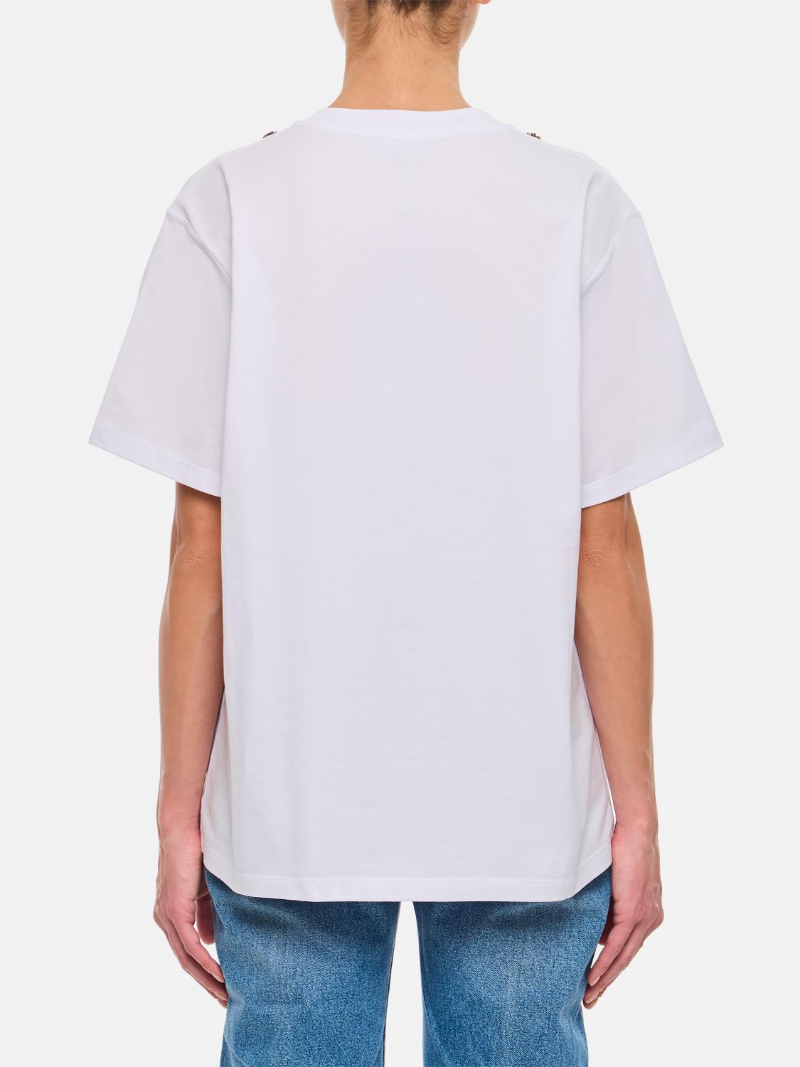 STELLA MCCARTNEY T-SHIRT: T-shirt Stella McCartney in cotone con snake , Bianco - Img 3