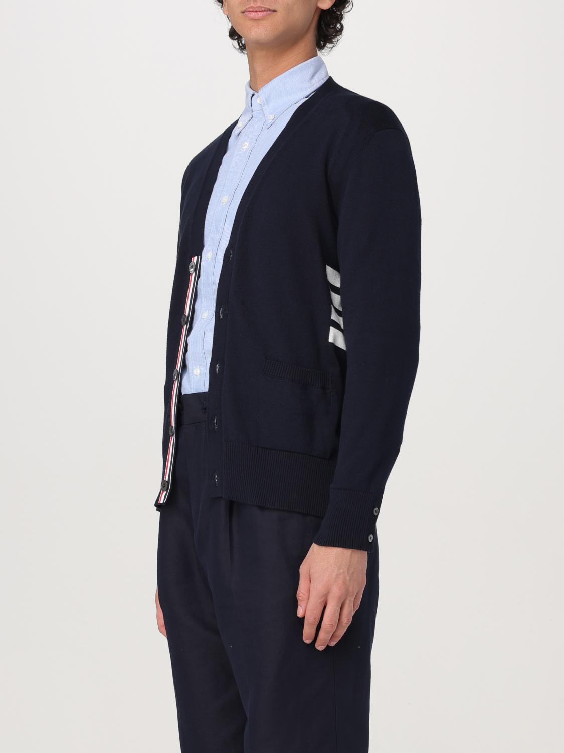 THOM BROWNE CARDIGAN: Cardigan men Thom Browne, Blue - Img 4