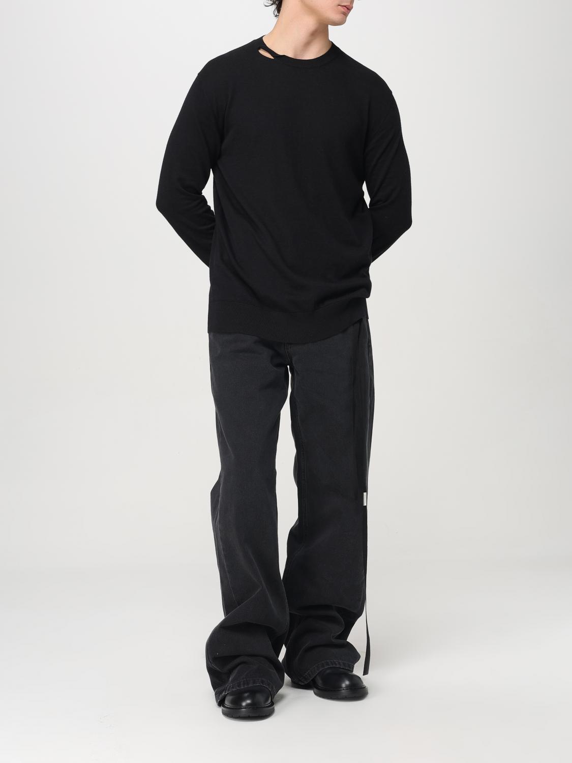 ANN DEMEULEMEESTER SWEATER: Sweatshirt men Ann Demeulemeester, Black - Img 2