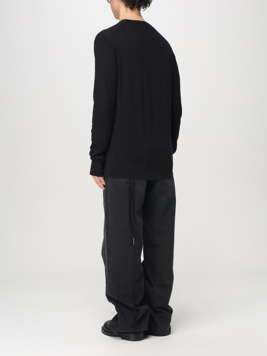 ANN DEMEULEMEESTER MAGLIA: Maglia Ann Demeulemeester in cotone e cashmere , Nero - Img 3