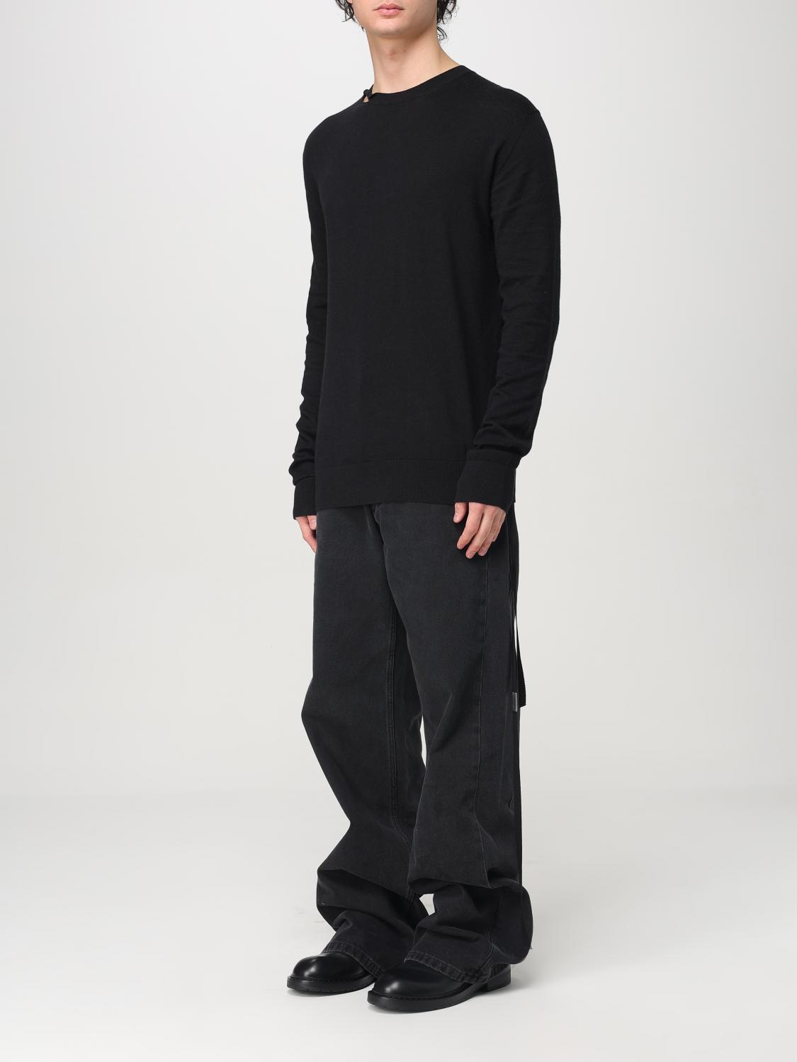 ANN DEMEULEMEESTER SWEATER: Sweatshirt men Ann Demeulemeester, Black - Img 4