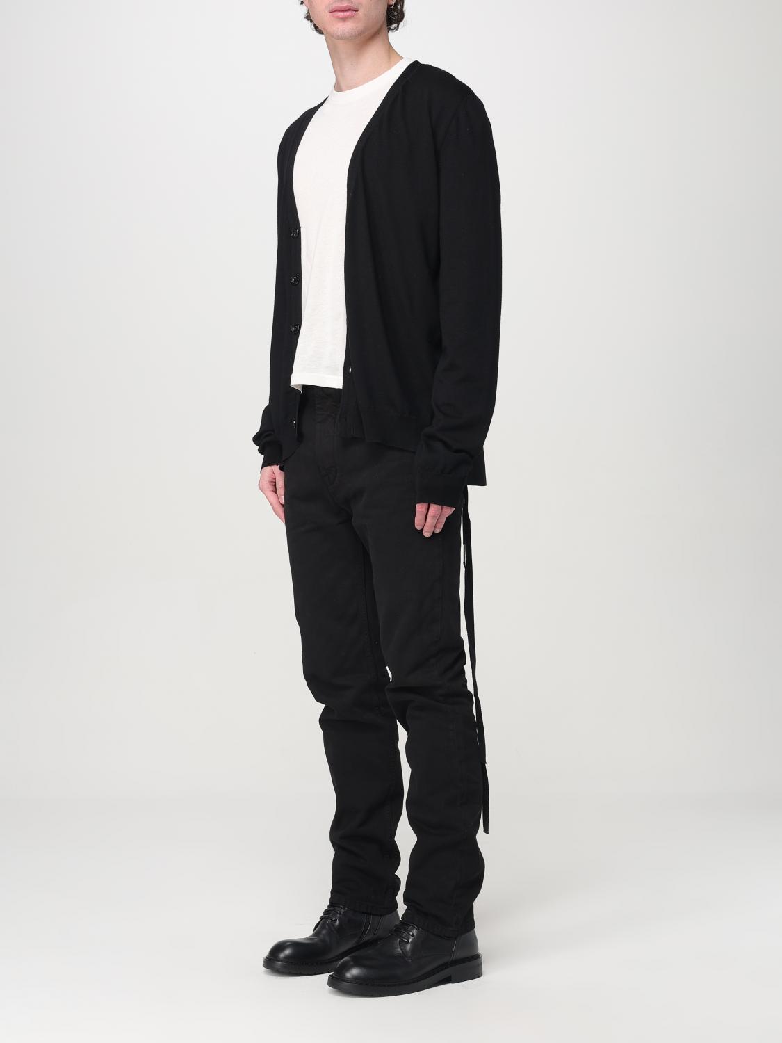 ANN DEMEULEMEESTER CARDIGAN: Cardigan homme Ann Demeulemeester, Noir - Img 4