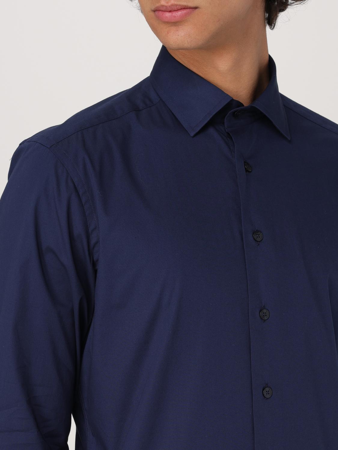 ETRO CAMICIA: Camicia classica Etro in cotone stretch , Blue - Img 5