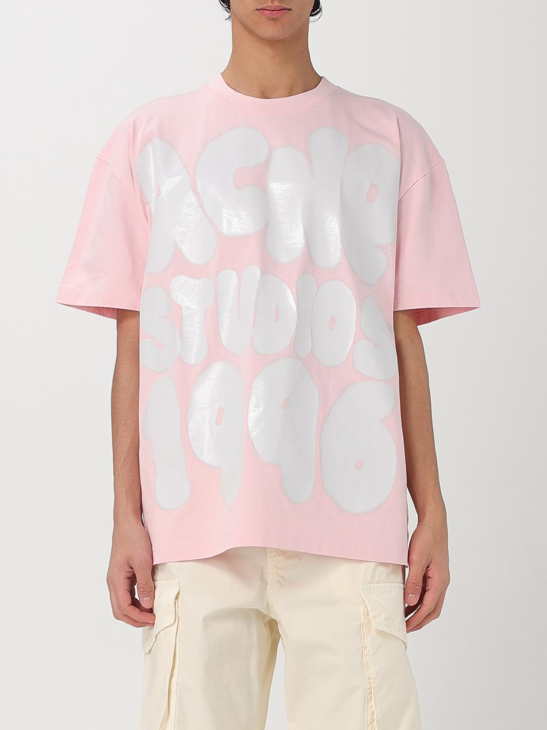 ACNE STUDIOS T-SHIRT: T-shirt men Acne Studios, Pink - Img 1