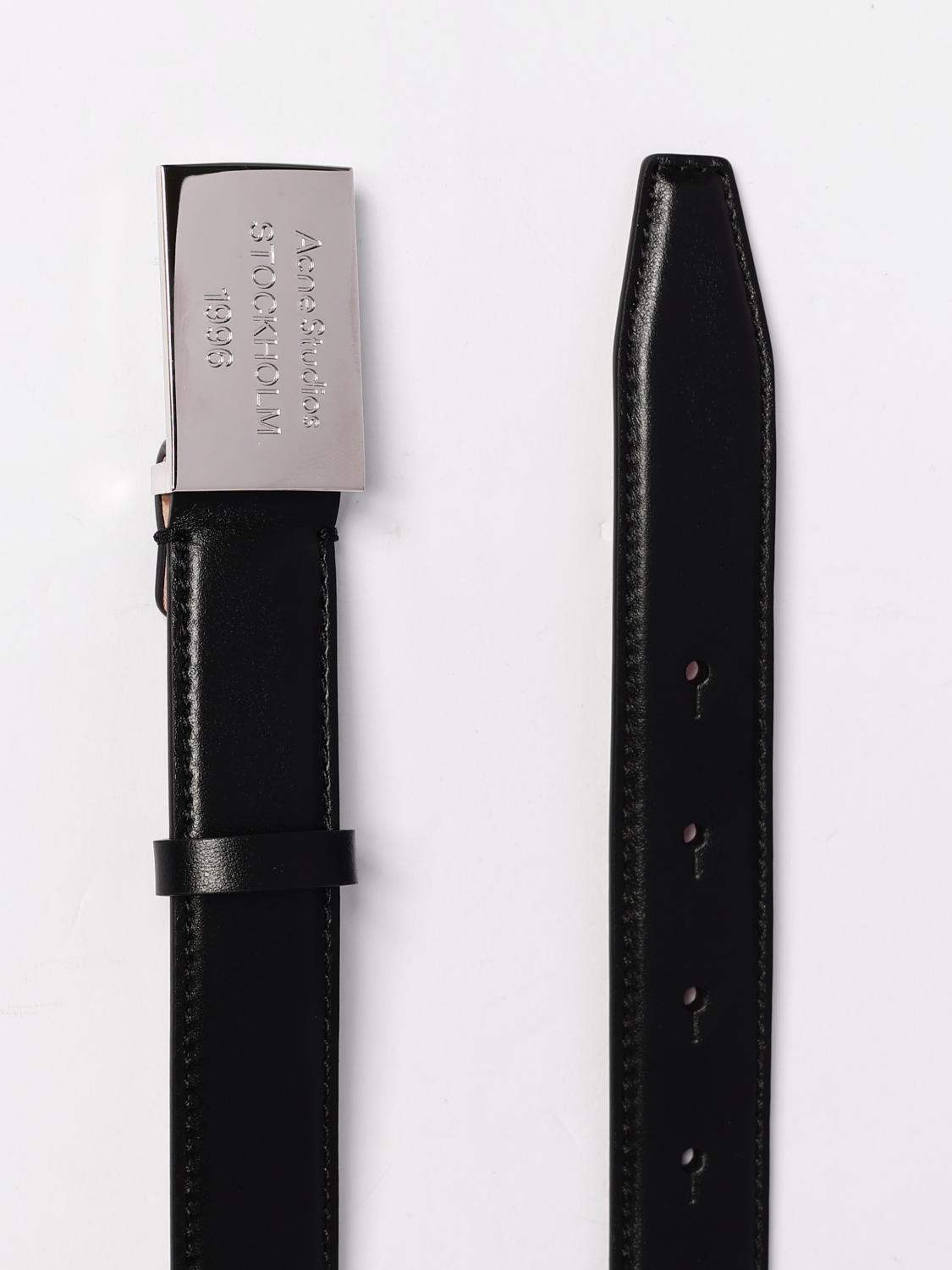 Acne Studios Belt men - Black | C80206 | GIGLIO.COM