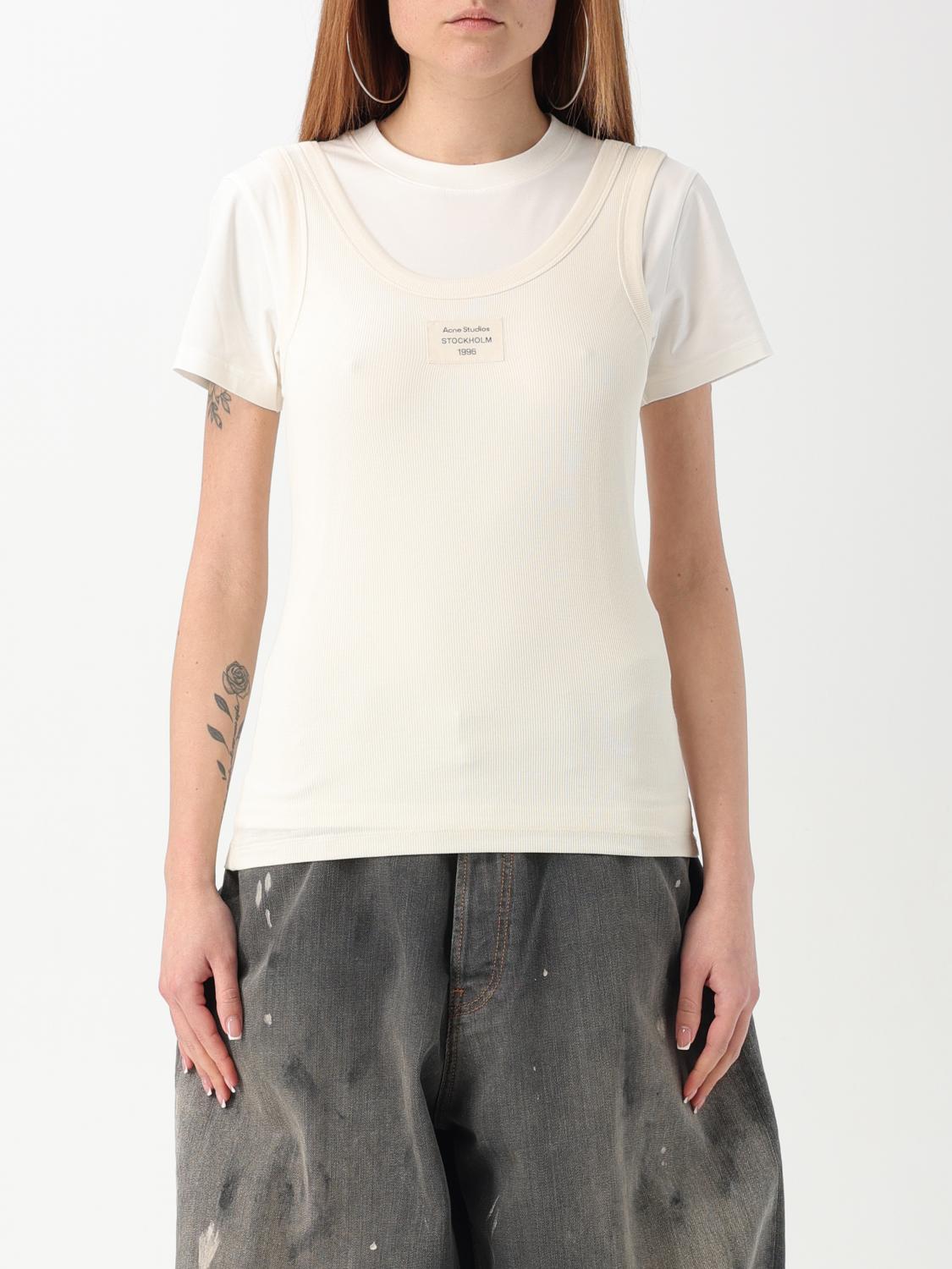 ACNE STUDIOS CAMISETA: Camiseta mujer Acne Studios, Blanco - Img 1