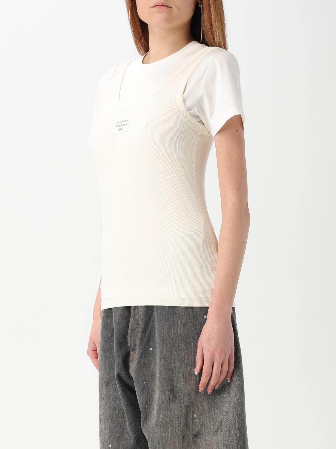 ACNE STUDIOS CAMISETA: Camiseta mujer Acne Studios, Blanco - Img 4