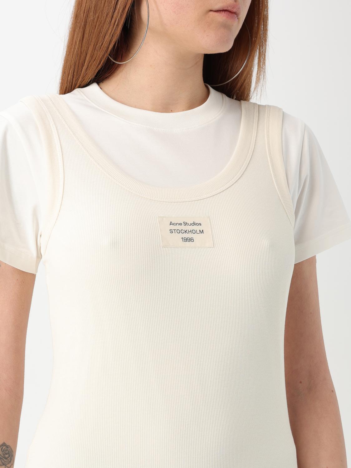 ACNE STUDIOS CAMISETA: Camiseta mujer Acne Studios, Blanco - Img 5