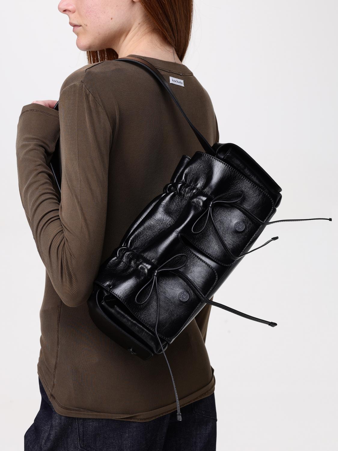 ACNE STUDIOS SCHULTERTASCHE: Handtasche damen Acne Studios, Schwarz - Img 2