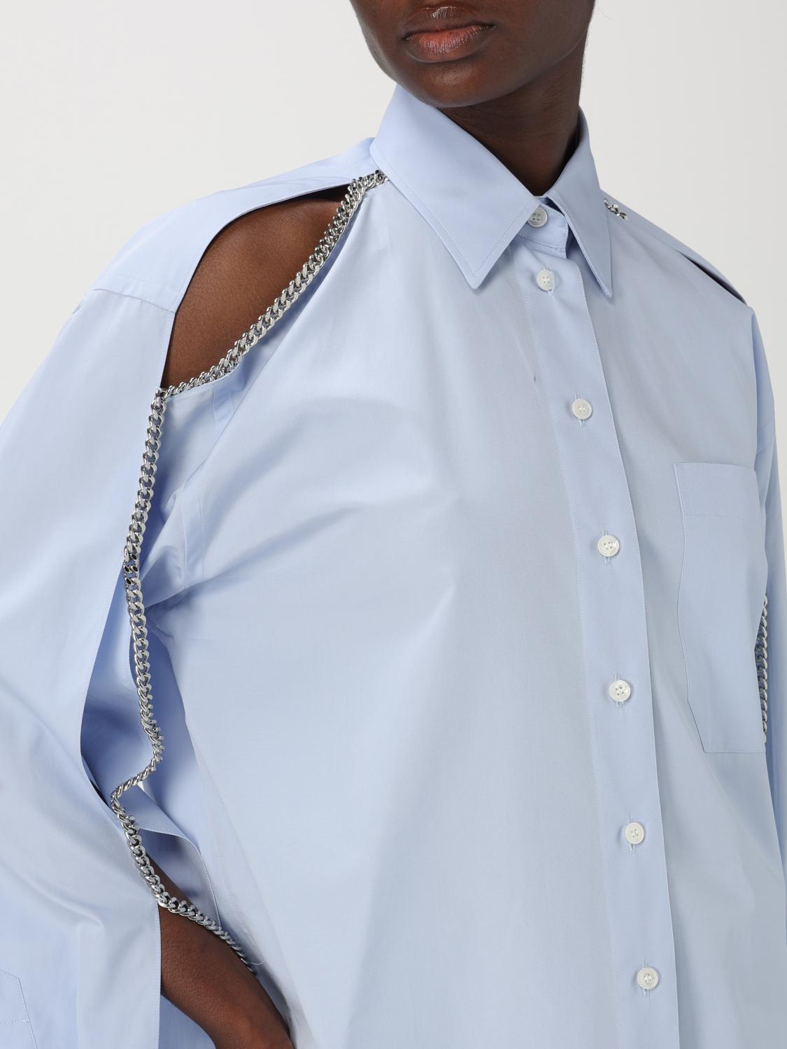 STELLA MCCARTNEY SHIRT: Stella McCartney shirt with chain detail, Blue - Img 5