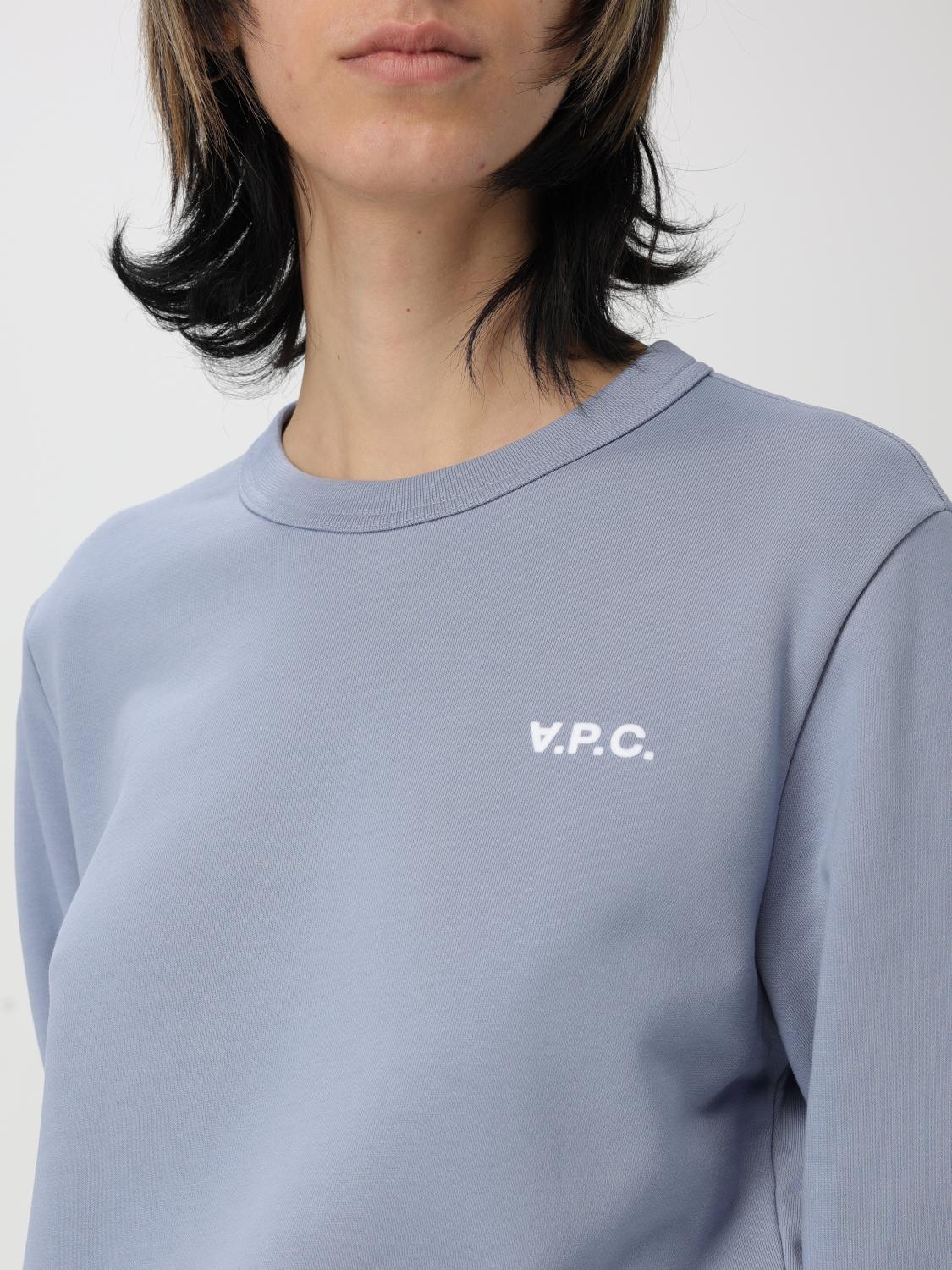 A.P.C. SWEATSHIRT: Sweater woman A.P.C., Blue - Img 3