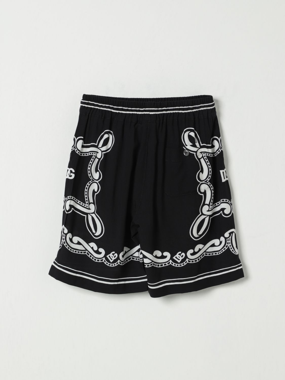 DOLCE & GABBANA SHORTS: Pants kids Dolce & Gabbana, Black - Img 2