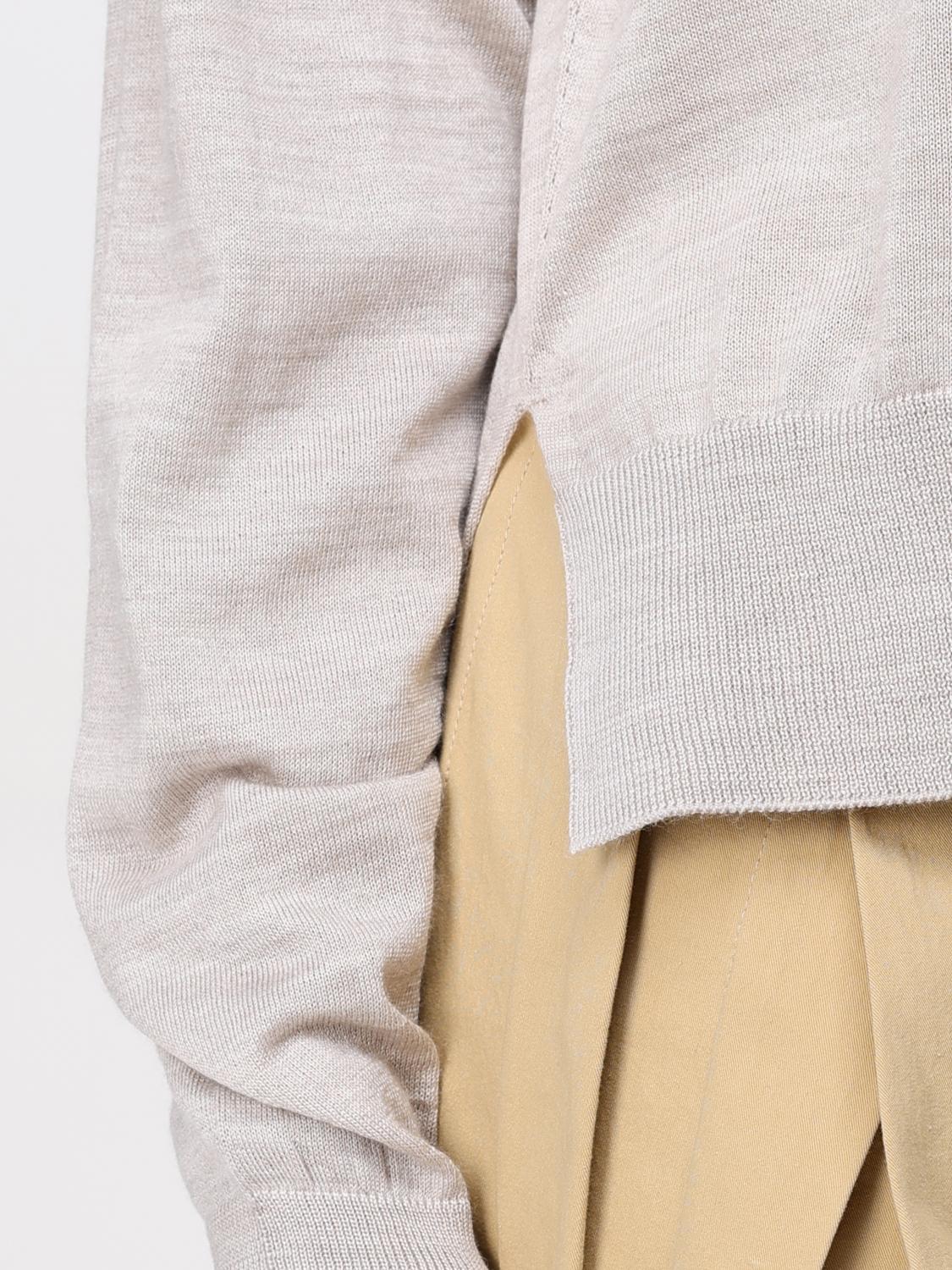 JIL SANDER MAGLIA: Maglia in cashmere e lana vergine Jil Sander, Beige - Img 5