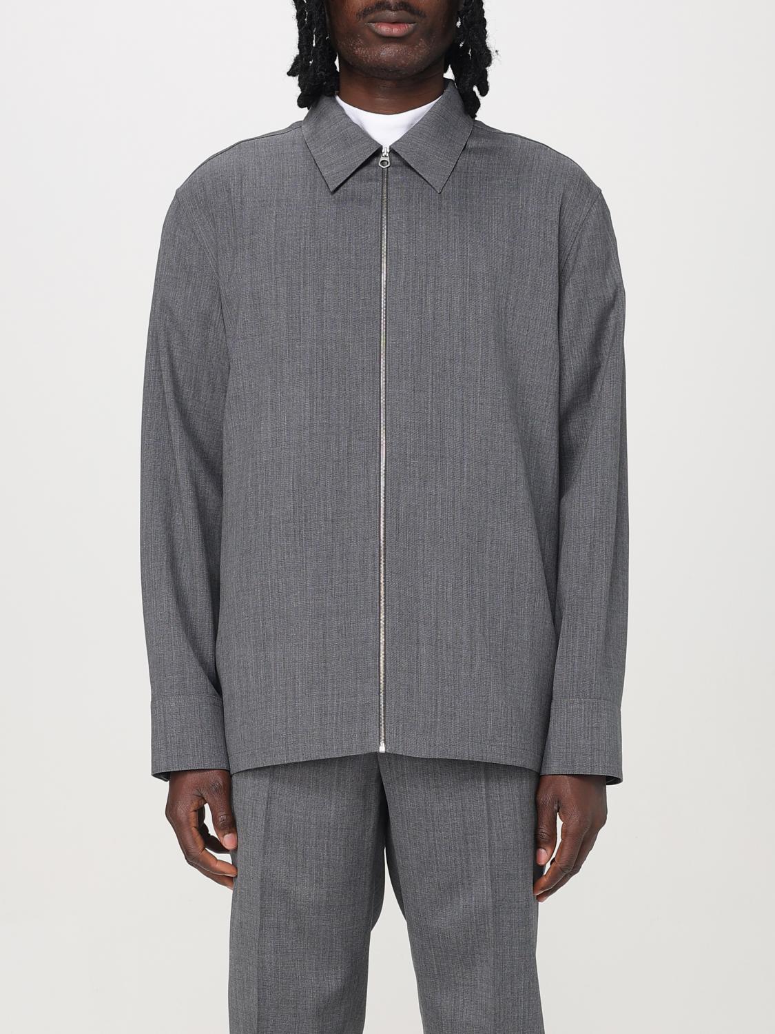 JIL SANDER GIACCA: Overshirt Jil Sander in lana , Grigio - Img 1