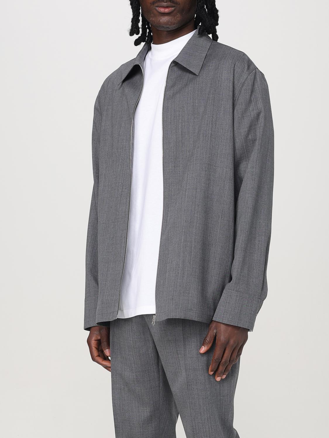 JIL SANDER GIACCA: Overshirt Jil Sander in lana , Grigio - Img 4