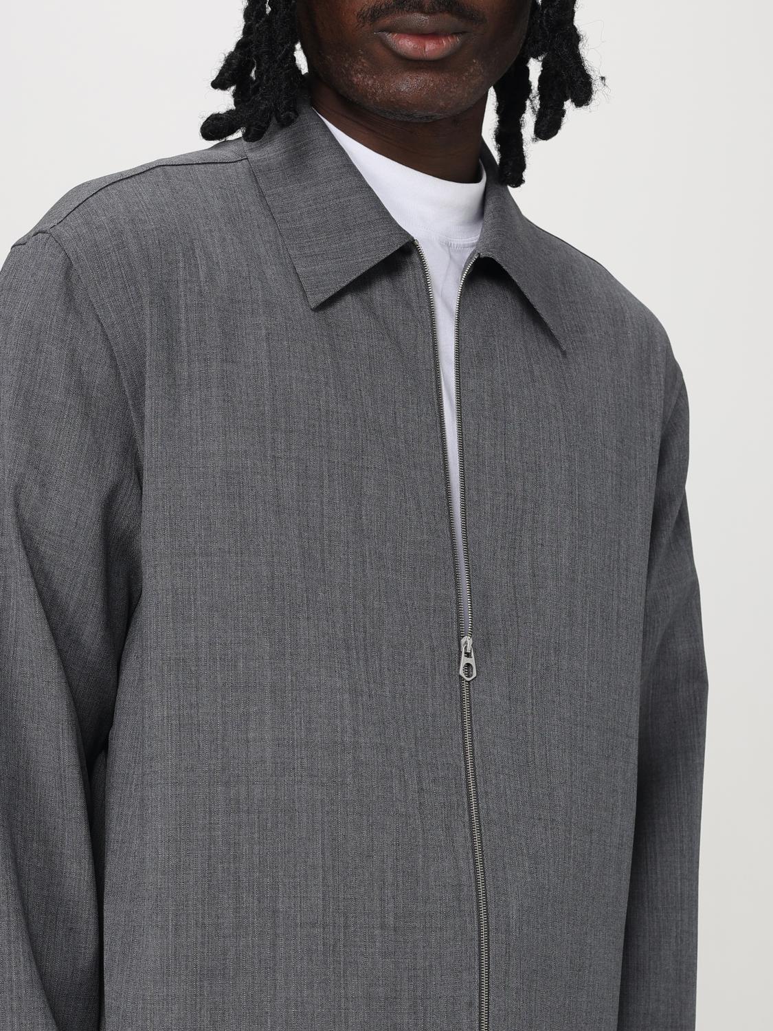 JIL SANDER GIACCA: Overshirt Jil Sander in lana , Grigio - Img 5