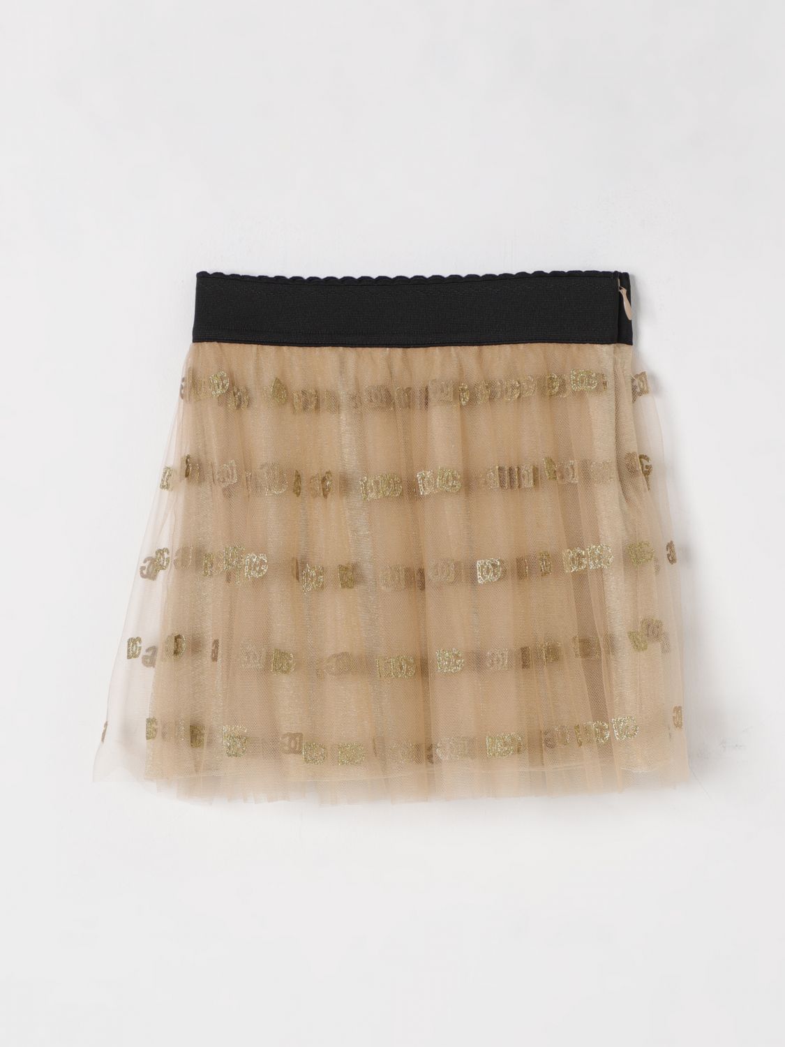 DOLCE & GABBANA SKIRT: Skirt kids Dolce & Gabbana, Gold - Img 1