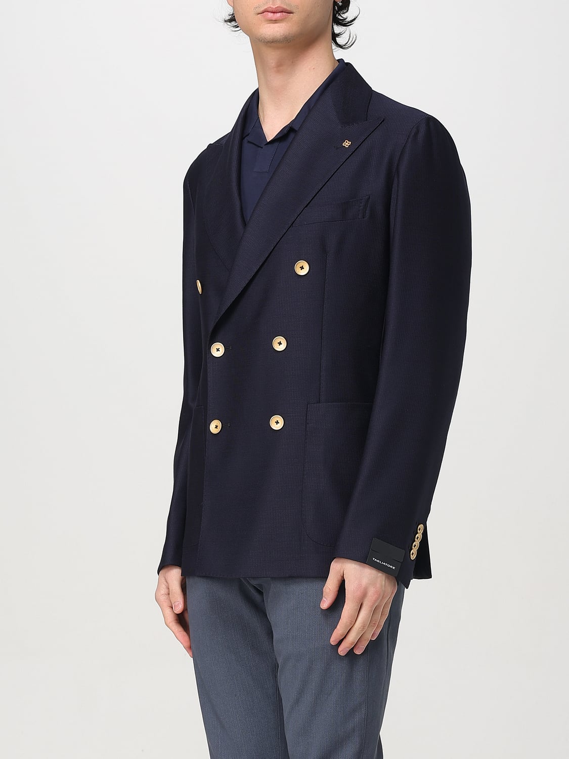 TAGLIATORE BLAZER: Jacket men Tagliatore, Blue - Img 3